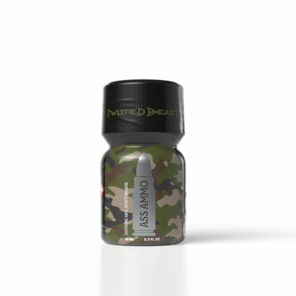A 10ml bottle of Ass Ammo poppers.