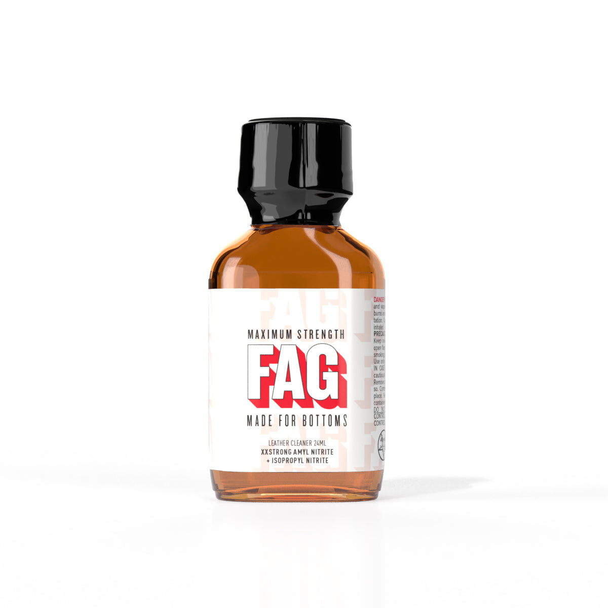 A bottle of Fag Poppers by Twisted Beast.