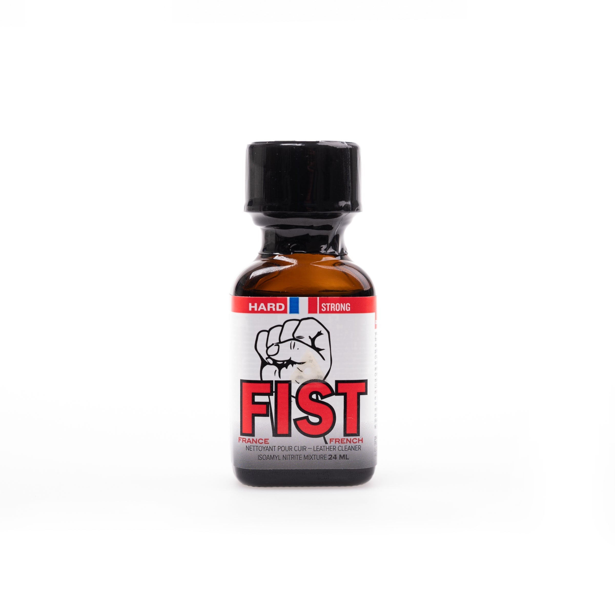 A product photo of a bottle of Fist Hard Poppers.