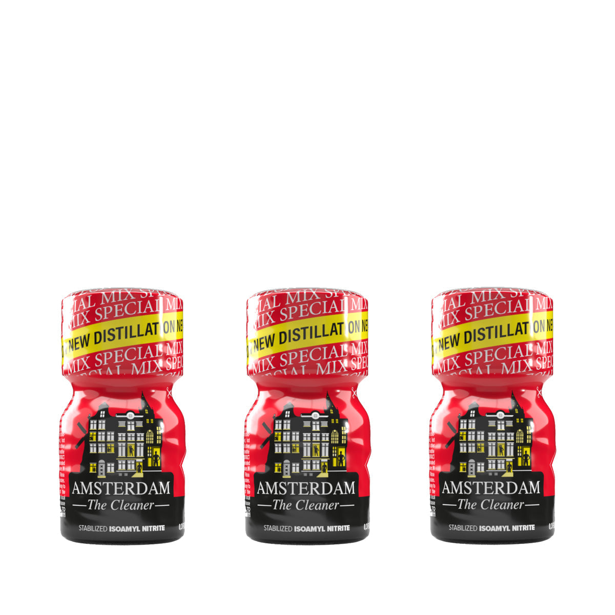 Three bottles of Amsterdam Poppers 10ml