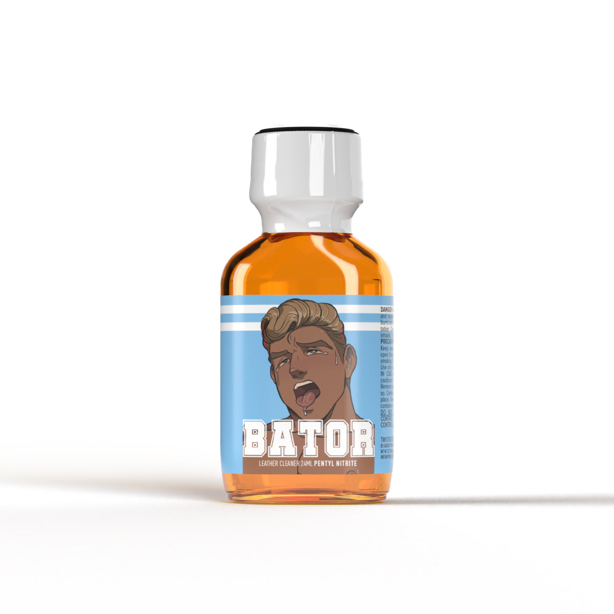 A bottle of Bator Poppers by Twisted Beast.