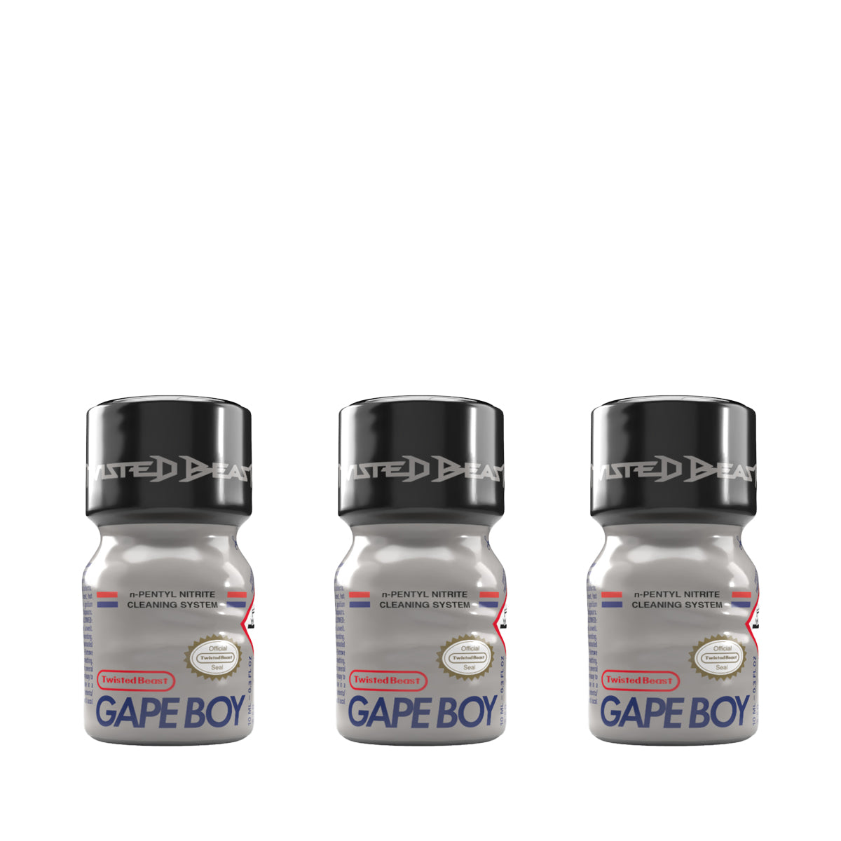 A triple pack of 10ml Gape Boy