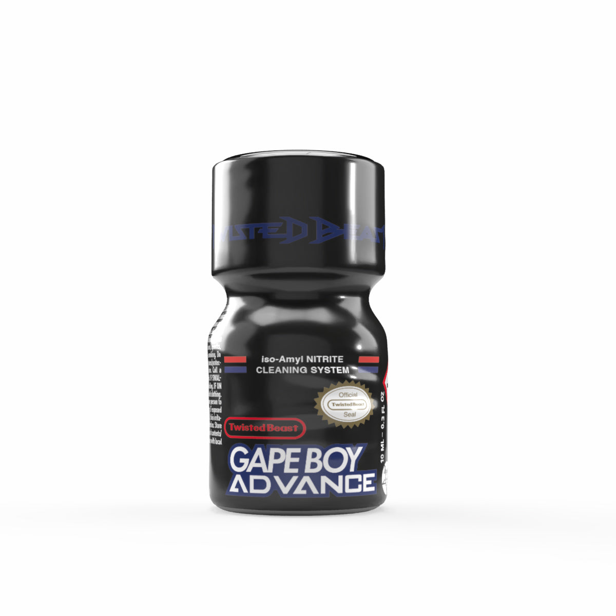 A product photo of a 10ml bottle of Gape Boy Advance. 