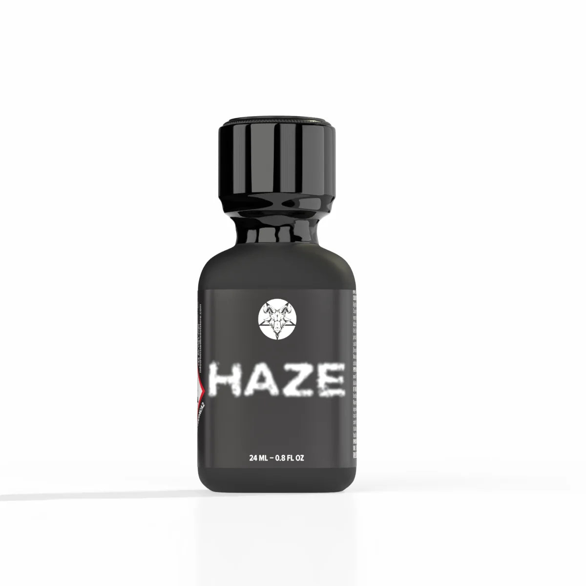 A product photo of a 24ml bottle of Haze Poppers by Twisted Beast.