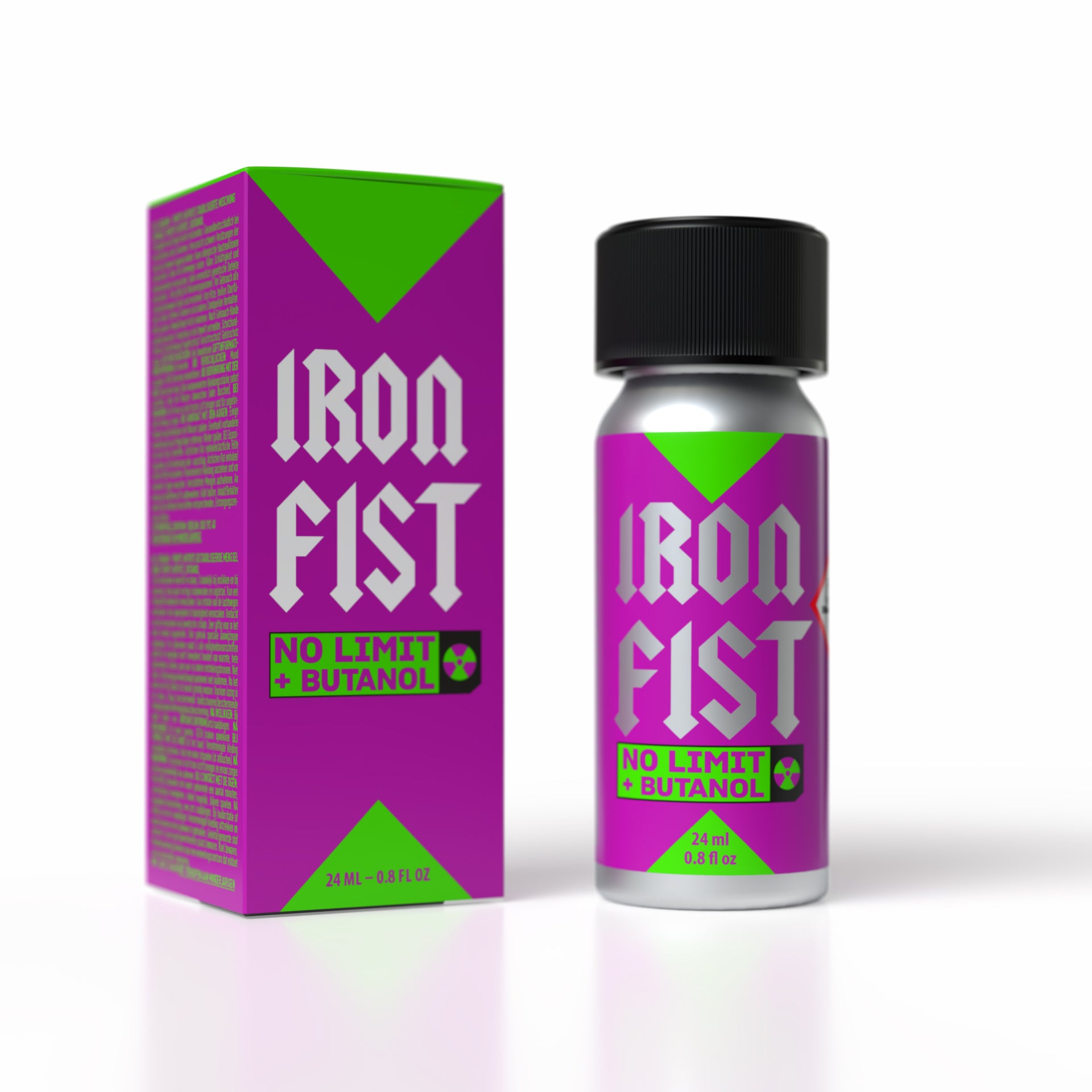 A product photo of Iron Fist Butanol Poppers.