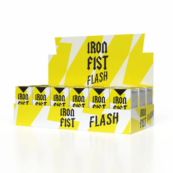 A box of 18 bottles or Iron Fish Flash.