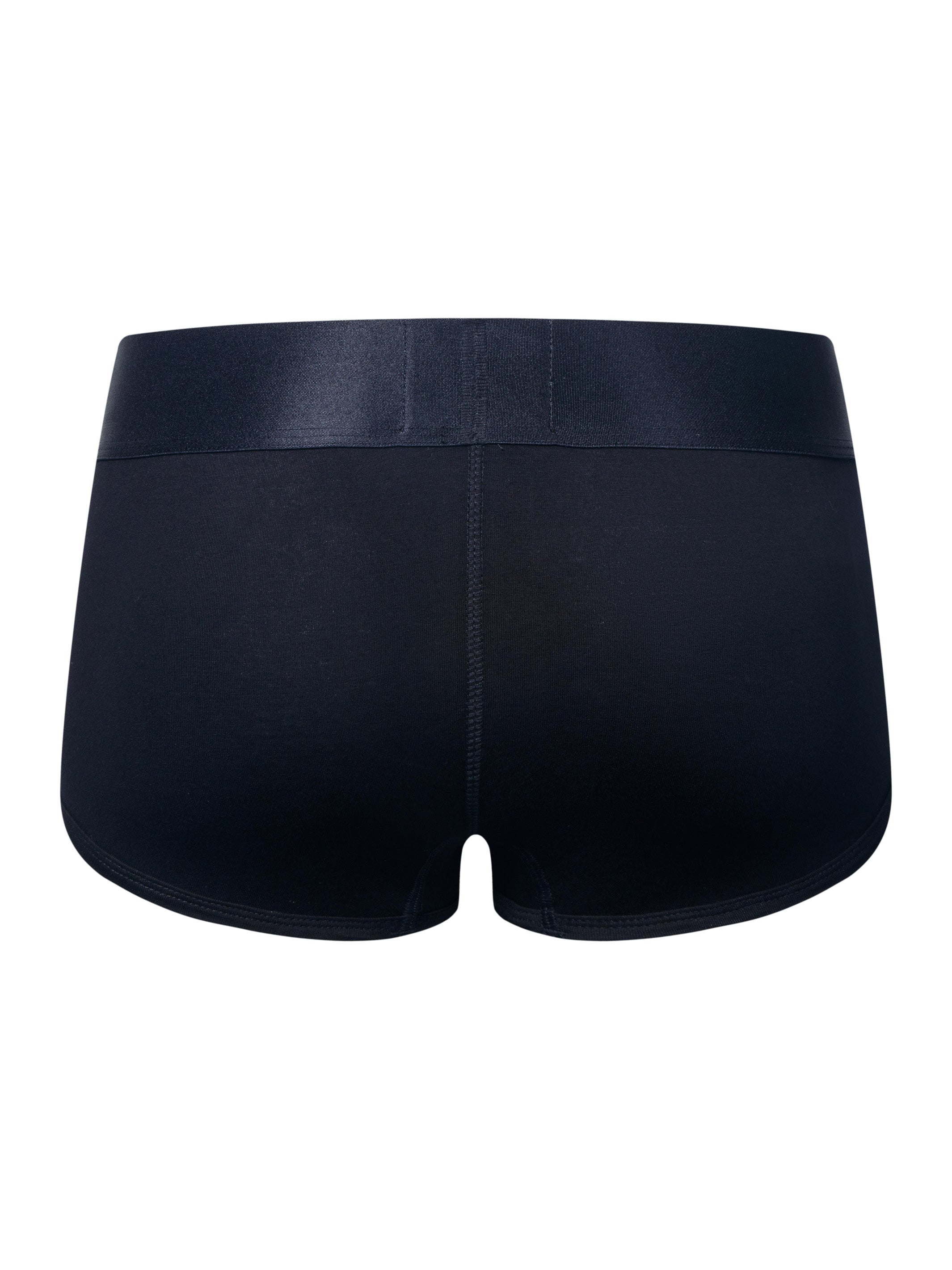 A product photo of a Black Phantom Boxer taken from behind.