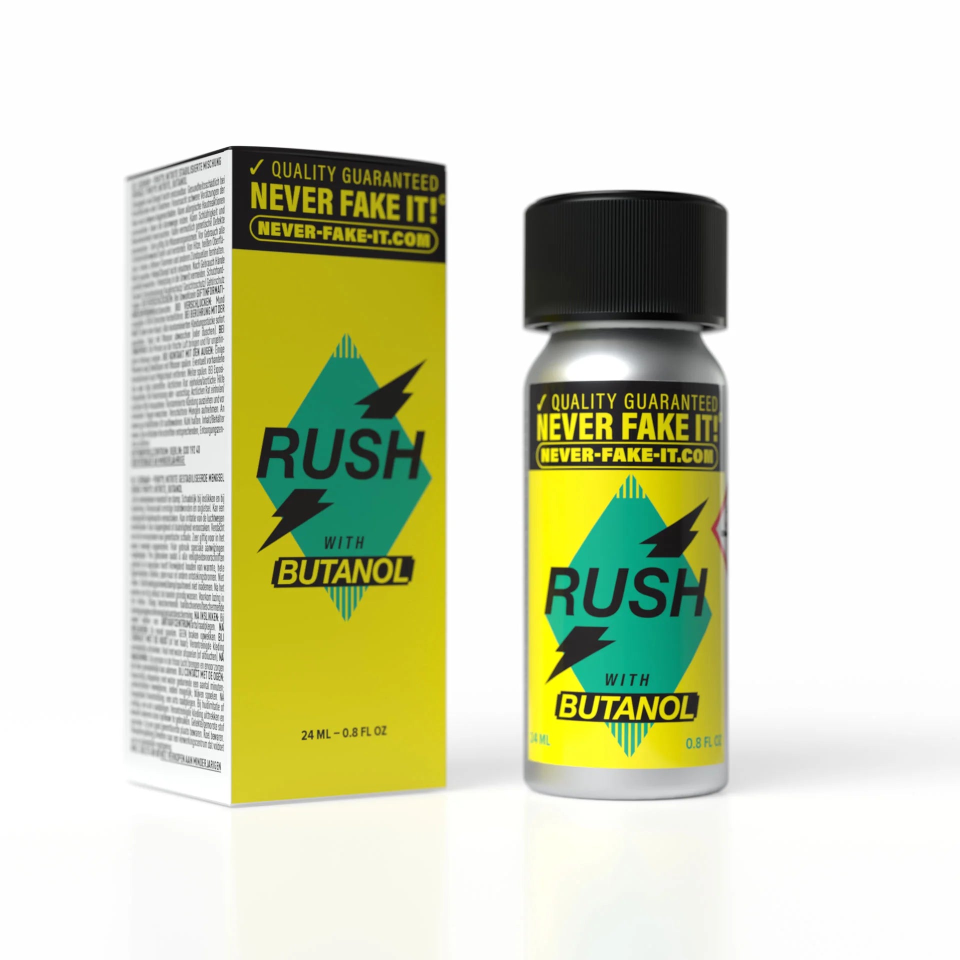 A product photo of a bottle of Rush Butanol Aluminium.