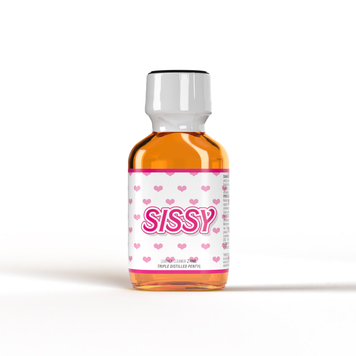 A product photo of a bottle of Sissy Poppers.