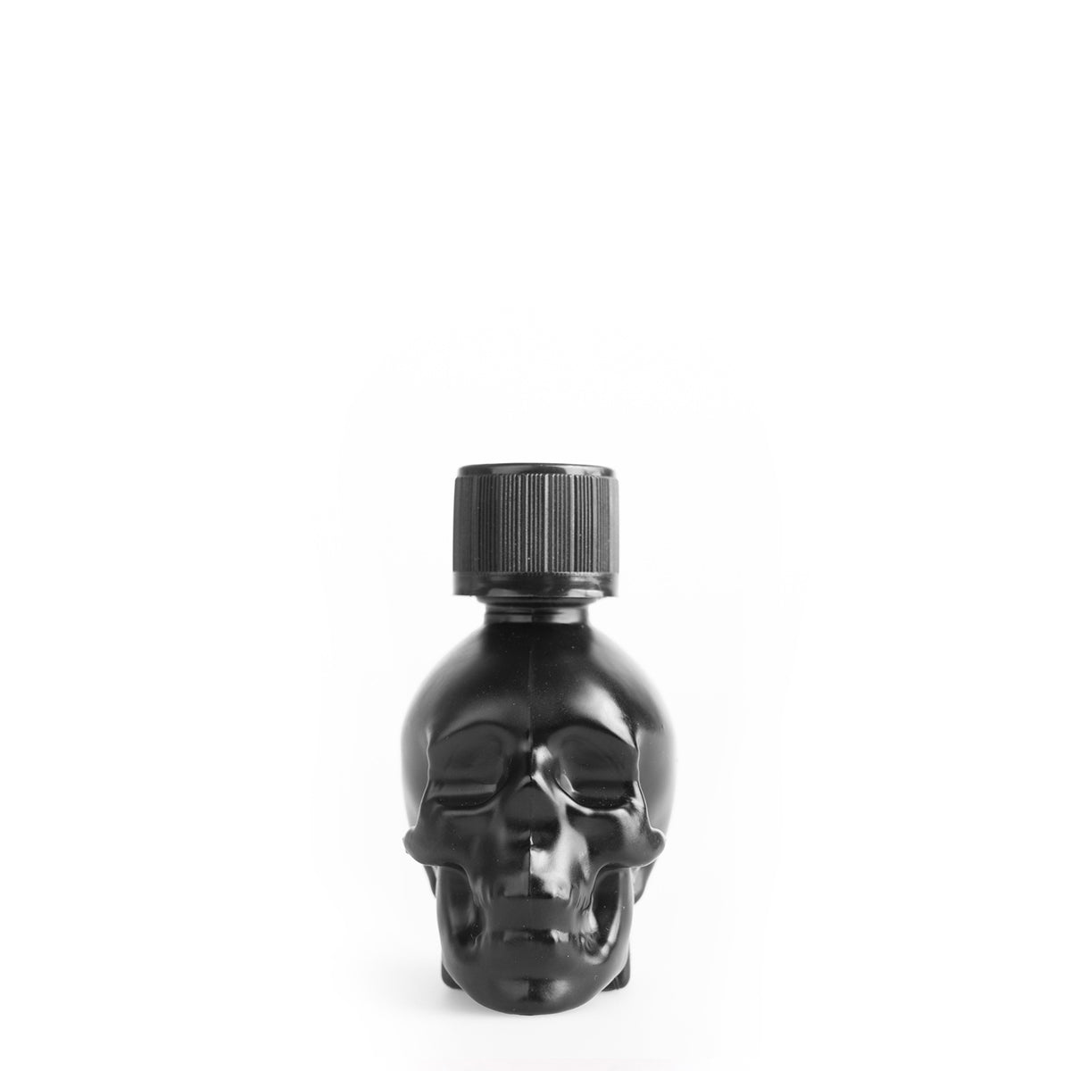 A product photo taken front on of Skull Fuck Onyx Poppers.